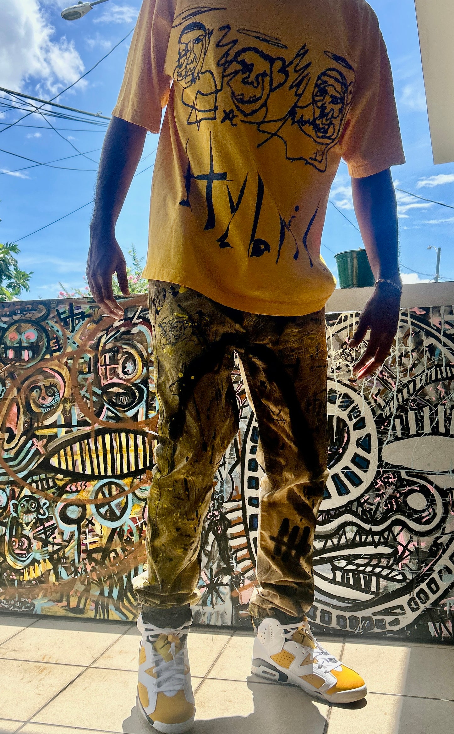 Angeli Caduti Yellow Tee