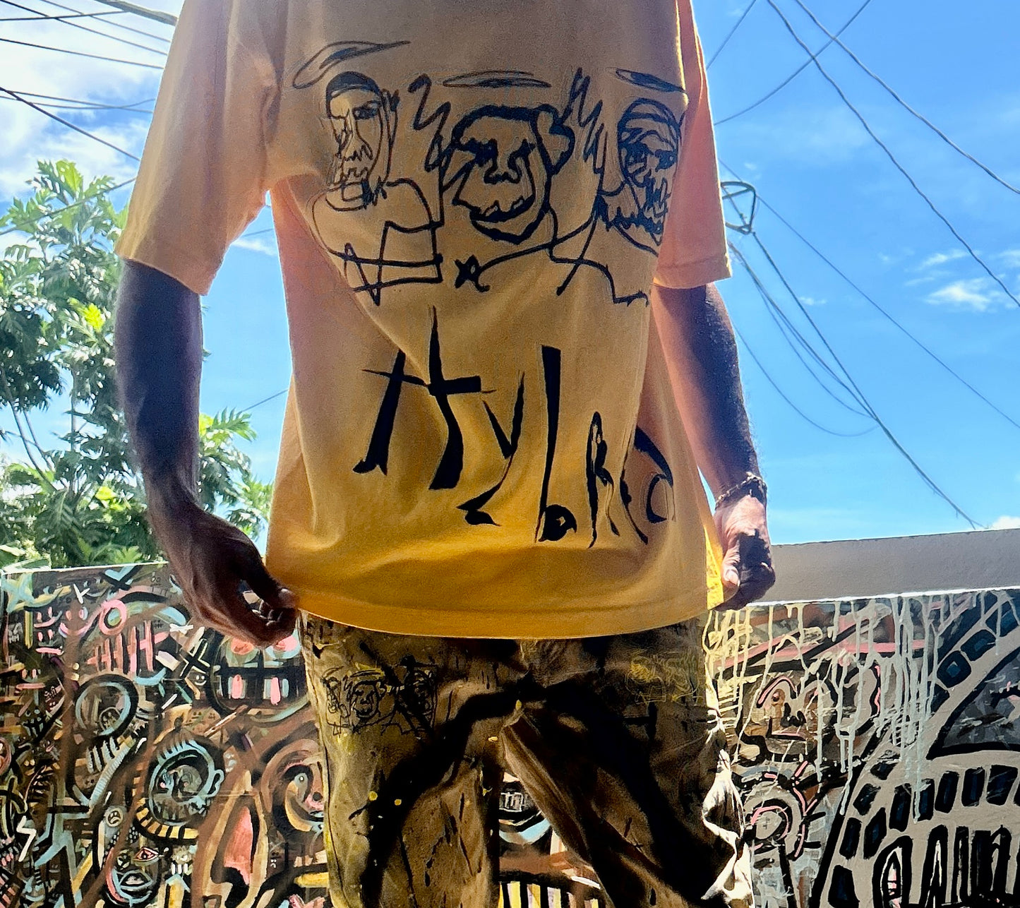 Angeli Caduti Yellow Tee