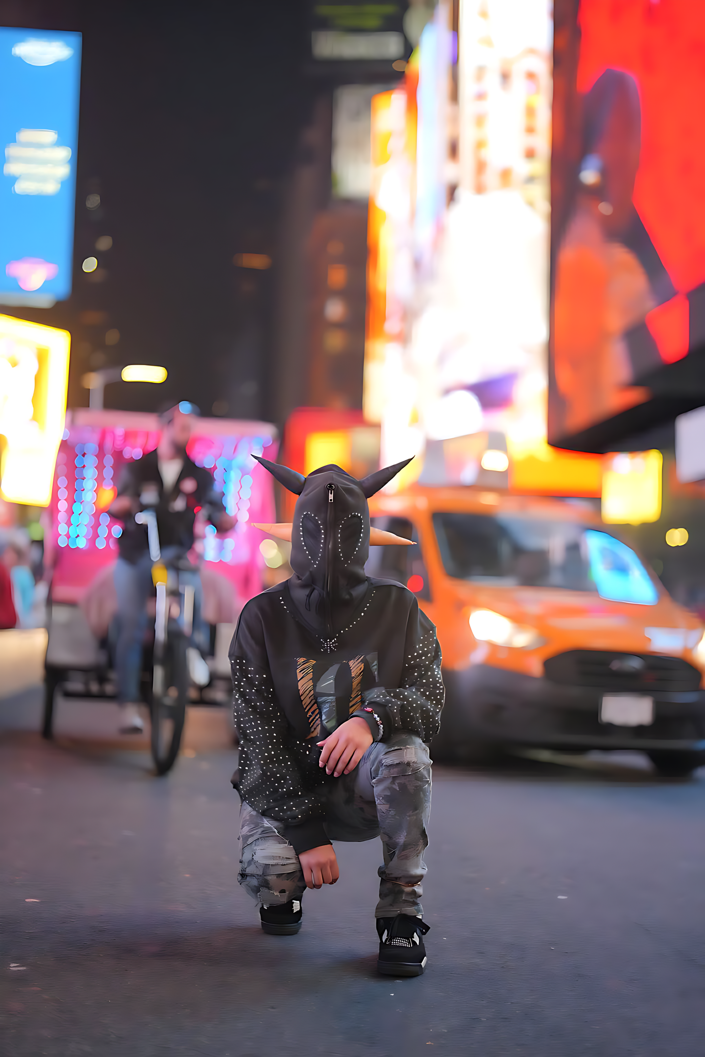 VejivespaGante Full Zip Face Mask Hoodie