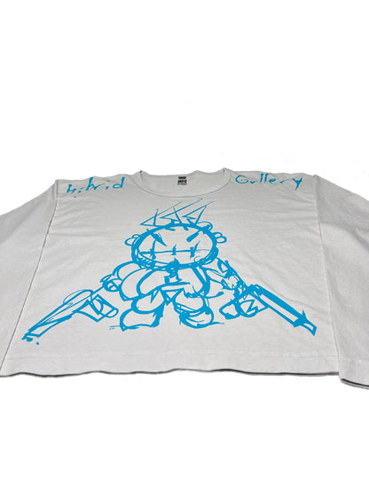 Cement Grey Crooped T (women) Angelo Della Morte